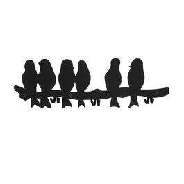Wallity Muhabbet WSH-021 Gancho de pared metálico Negro
